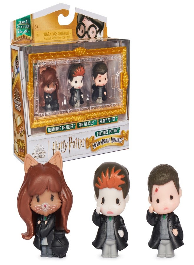 WIZARDING WORLD Harry Potter - 3 Polynectar Magic Moments Figures - 3 Articulated Dolls - Harry Potter Figurine - Harry Potter Toy - Play and Display - Child Toy Age 6+ - Image 1